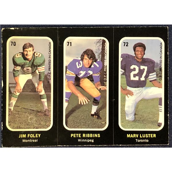 1972 O-PEE-CHEE CFL FOOTBALL INSERT STICKERS - MARV LUSTER