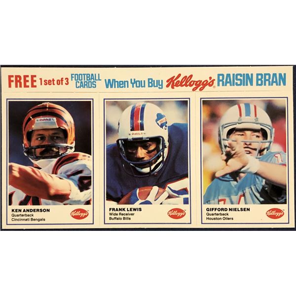 1982 KELLOGG'S NFL FOOTBALL PANEL - KEN ANDERSON