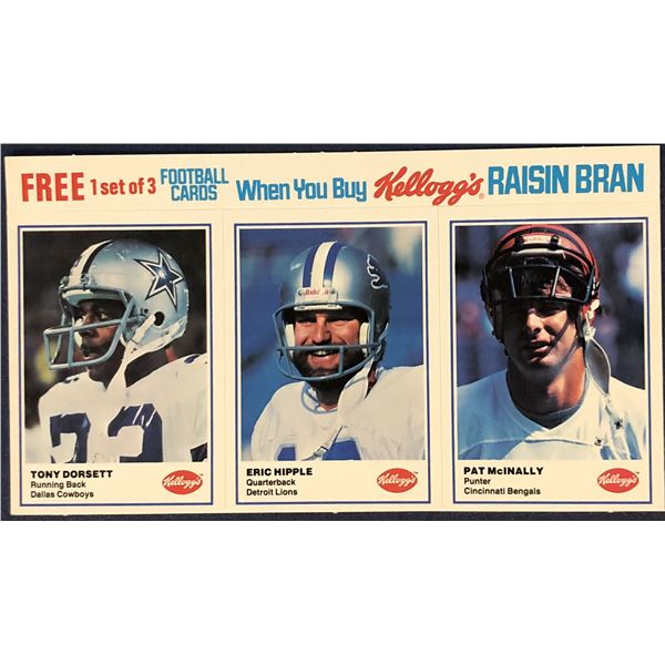 1982 KELLOGG'S NFL FOOTBALL PANEL - TONY DORSETT (HOF)