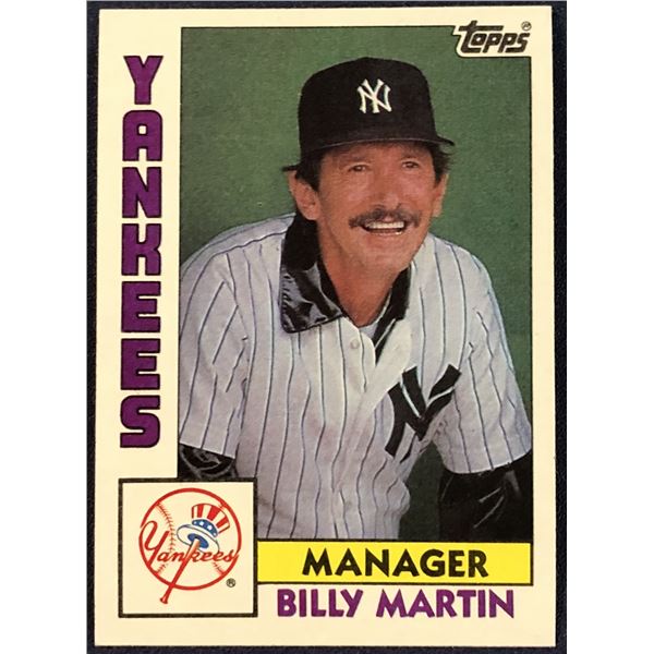 1984 TOPPS BILLY MARTIN