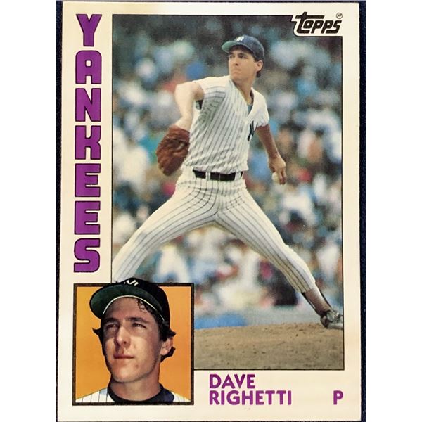 1984 TOPPS DAVE RIGHETTI
