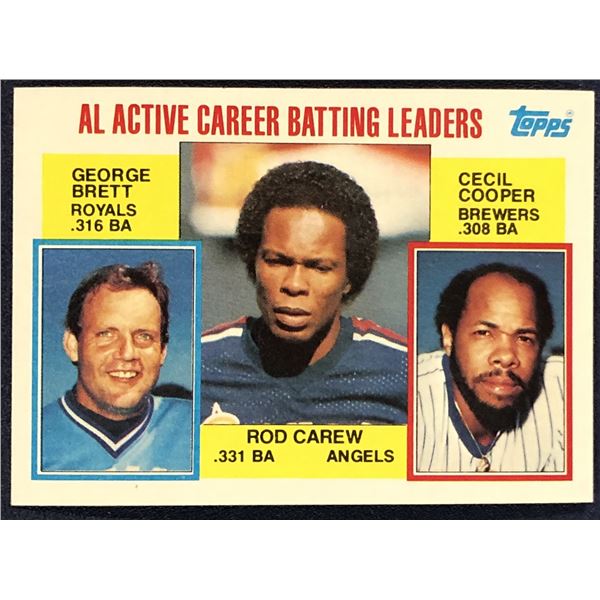 1984 TOPPS GEORGE BRETT / ROD CAREW (HOF)