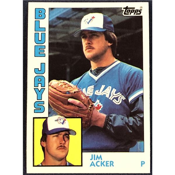 1984 TOPPS JIM ACKER ROOKIE CARD