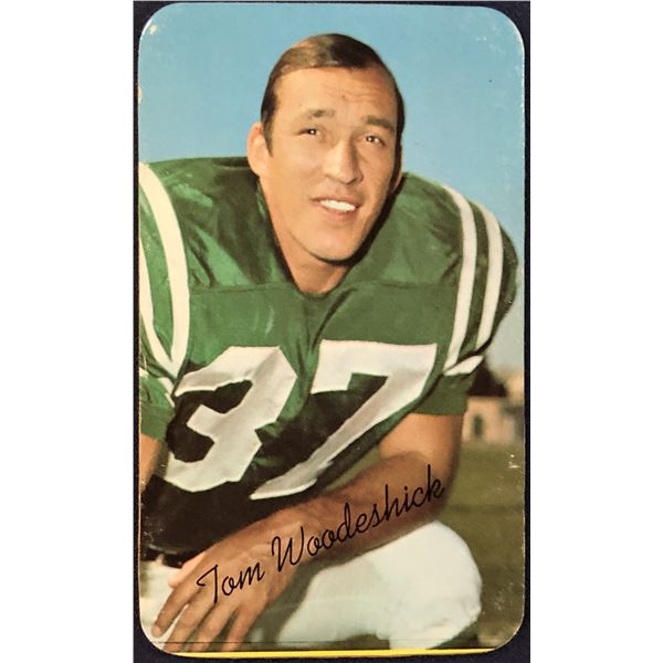1970 TOPPS NFL FOOTBALL SUPER - TOM WOODESHICK
