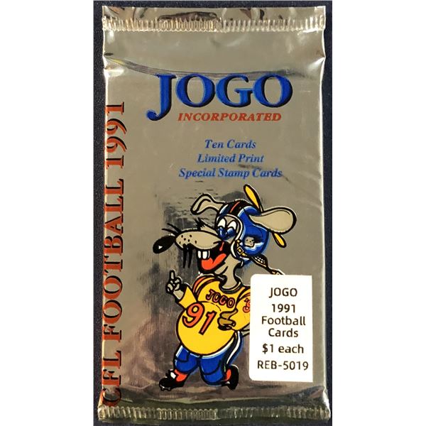 1991 JOGO CFL FOIL PACK