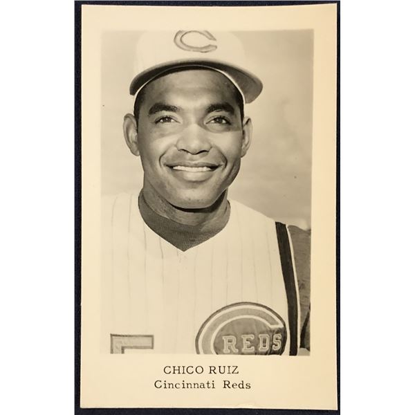 1965 CINCINNATI REDS 5.5"x3.5" PUBLICITY GLOSSY - CHICO RUIZ