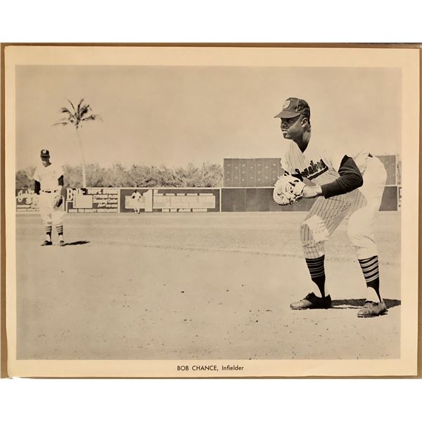 1966 WASHINGTON SENATORS 8"x10" PUBLICITY GLOSSY - BOB CHANCE