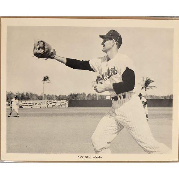 1966 WASHINGTON SENATORS 8"x10" PUBLICITY GLOSSY - DICK NEN