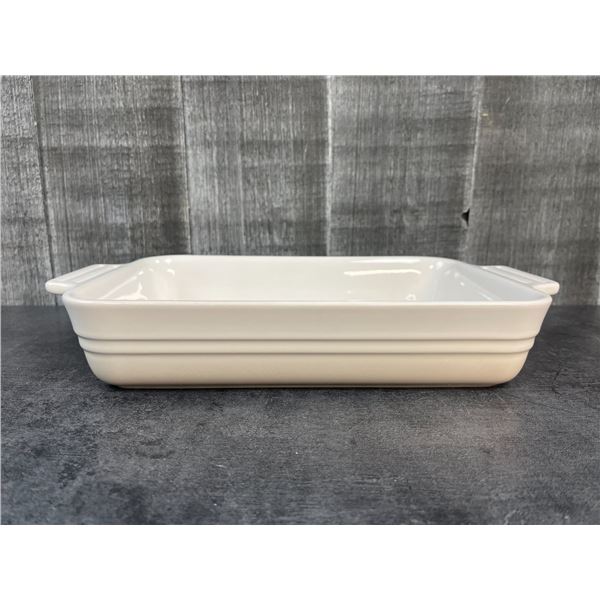 Le Creuset Cream Heritage Rectangular Baker, 1.4L / 25cm