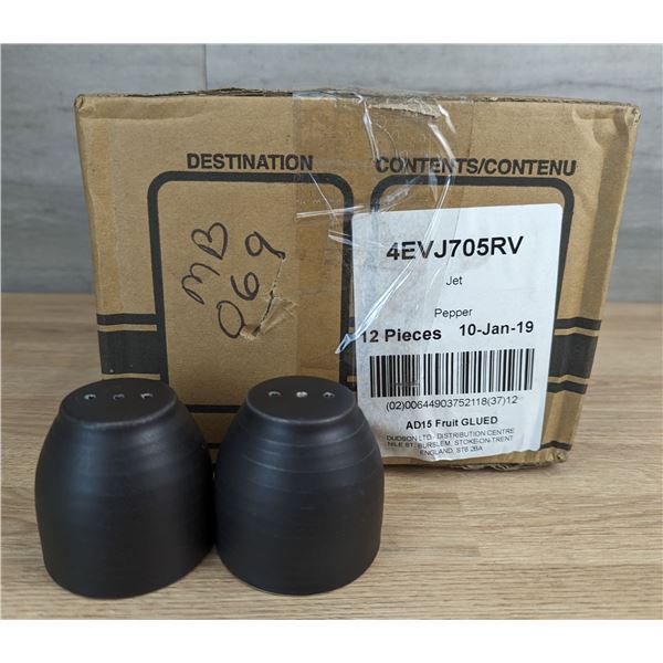 Evo Jet Salt/Pepper Shakers, Dudson 4EV705RV - Lot of 24 (2 Cases)