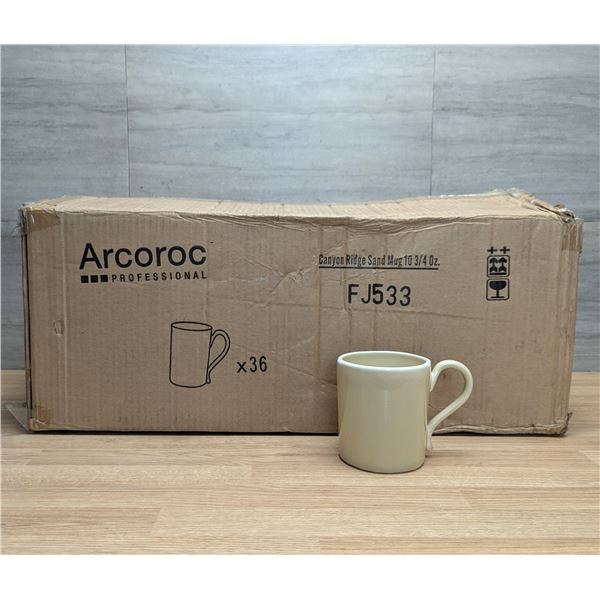Canyon Ridge Sand Mugs, Arcoroc FJ533 - Lot of 36