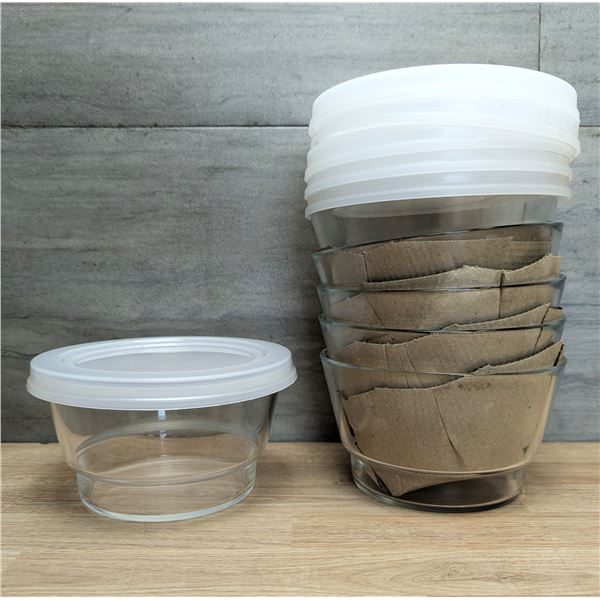 Arcoroc So Urban Containers with Stacking Lids, Q0620 - Lot of 6