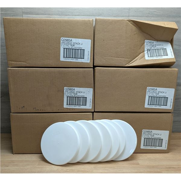 5-1/2" Arcoroc So Urban Translucent Lids - Lot of 216 (6 Cases)
