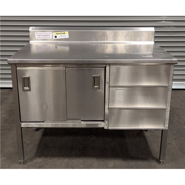 John Boos 48" Custom Stainless Steel Cabinet W/Drawers