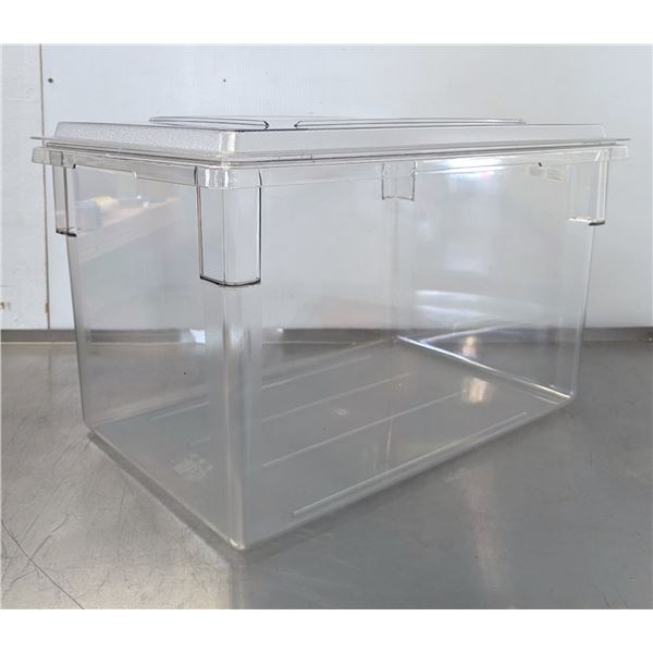 Cambro 26" x 18" x 15" Clear Food Storage Box With Lid