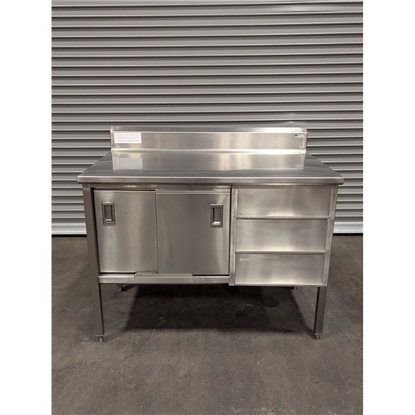 John Boos 48" Custom Stainless Steel Cabinet W/Drawers