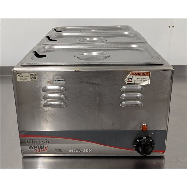 APW Wyott W-3Vi Classic Insulated Food Warmer W/Inserts & Lids