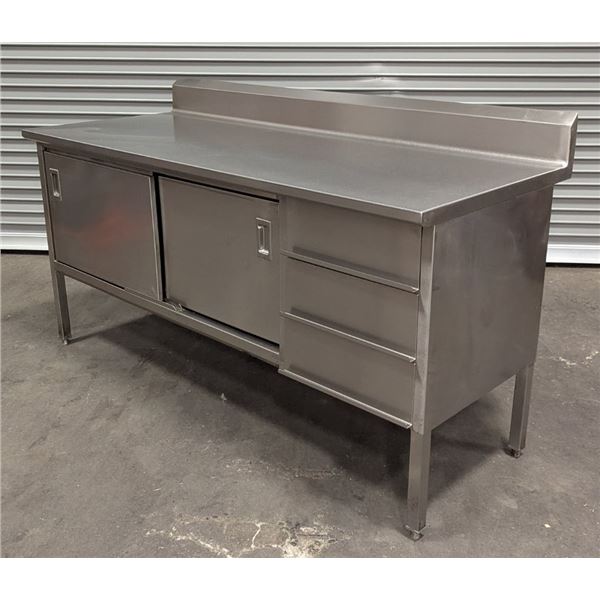 John Boos 72" Custom Stainless Steel Cabinet