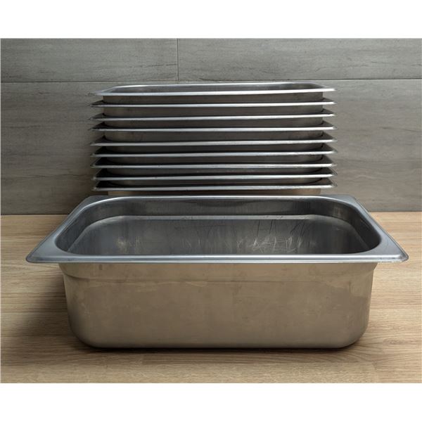 5L Stainless Steel Gelato/Ice Cream  Pans - Lot of 10