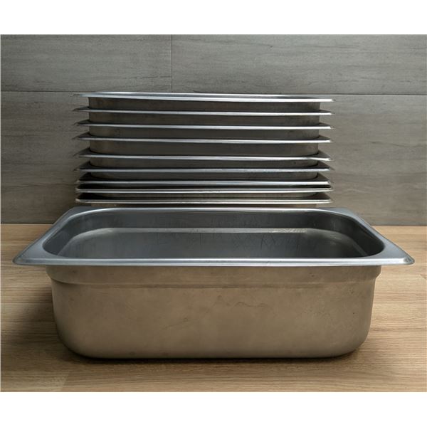 5L Stainless Steel Gelato/Ice Cream  Pans - Lot of 10