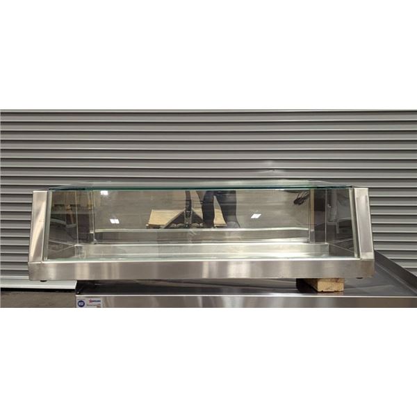 48" Stainless Steel Countertop Glass Display Case