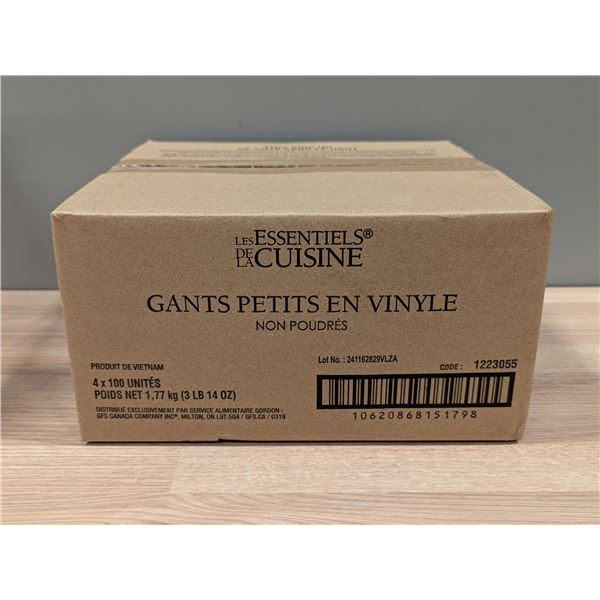 Kitchen Essentials Small Vinyl Gloves - Lot of 400 (1 Case)