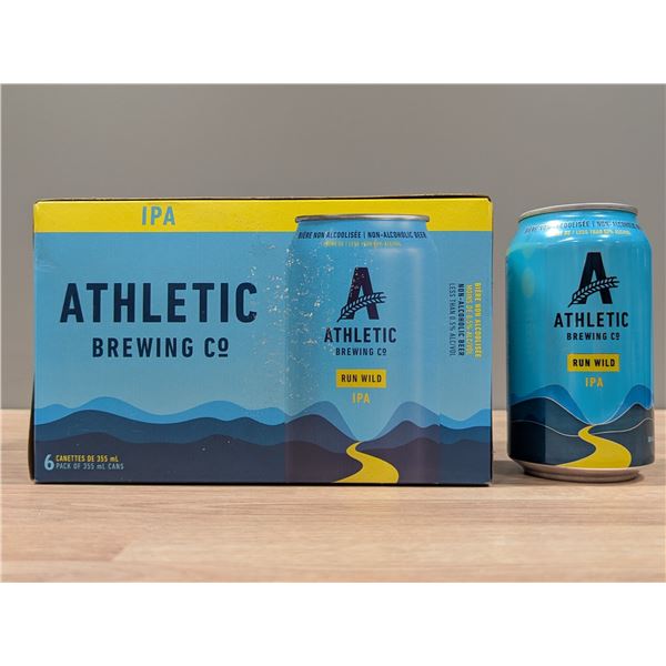 Athletic Brewing Co IPA, Non-Alcoholic Beer 355ml - lot of 7