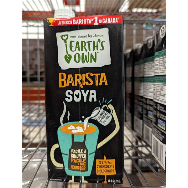 Earth's Own Barista Soy 946mL - Lot of 5