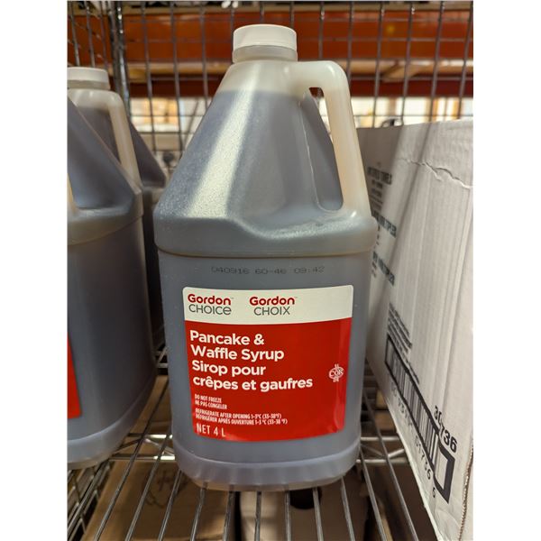 Gordon Choice Pancake & Waffle Syrup, 4L - Lot of 2