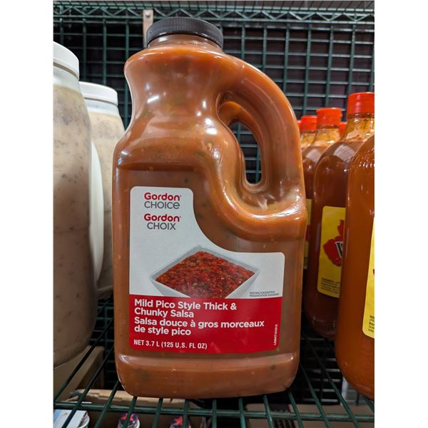Gordon Choice Mild Pico Style Tick & Chunky Salsa, 3.7L - Lot of 2