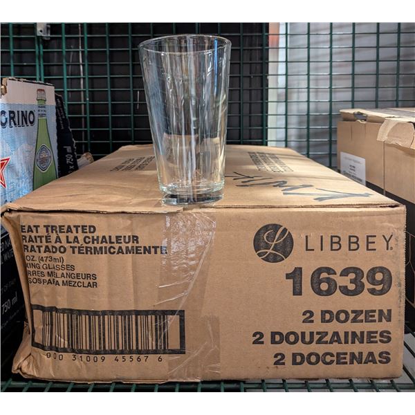 Libbey 1639 16oz Mixing Glasses - Lot of 20