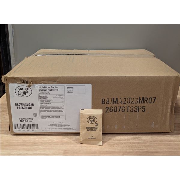 Sauce Craft Brown Sugar, 3g - lot of Approx. 1000