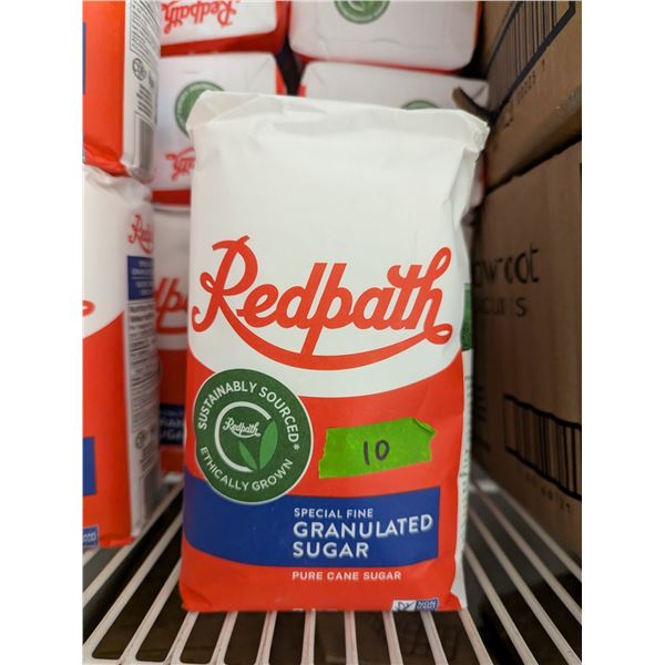 Redpath Granulated Sugar, 2kg - Lot of 10