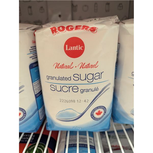 Rogers Granulated Sugar, 2kg - Lot of 6