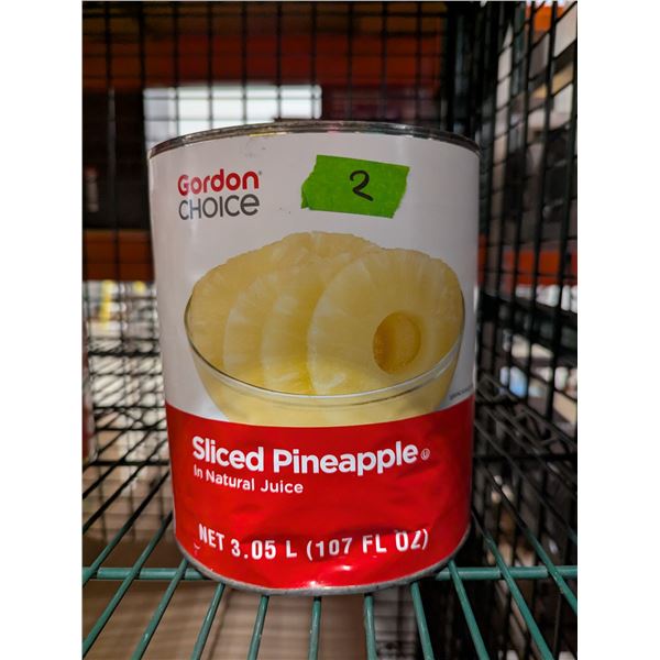Gordon Choice Sliced Pinapple, 3.05L - Lot of 2