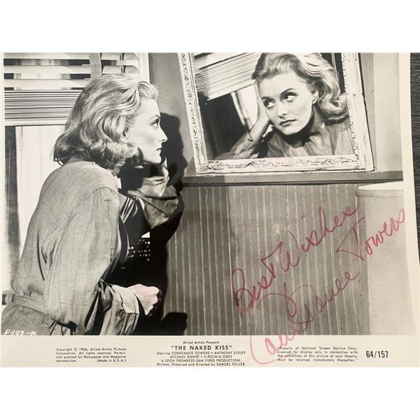 The Naked Kiss Constance Towers signed photo
