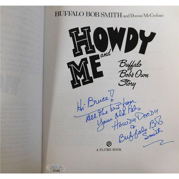 Howdy Doody Buffalo Bob Smith Signed Howdy and Me Softcover Book JSA Authenticated