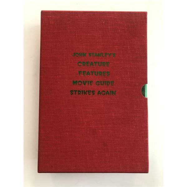 John Stanley's Creature Features Movie Guide Strikes Again signed book