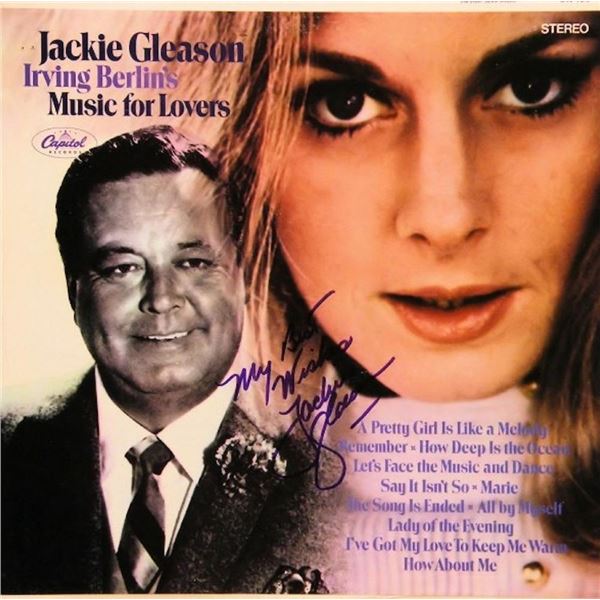 Jackie Gleason Irving Berlin's Music For Lovers signed album