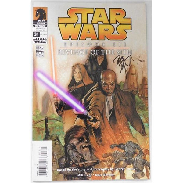 Star Wars Illustrator Dave Dorman Signed Star Wars Revenge of The Sith Comic Cover #3 JSA Authentic