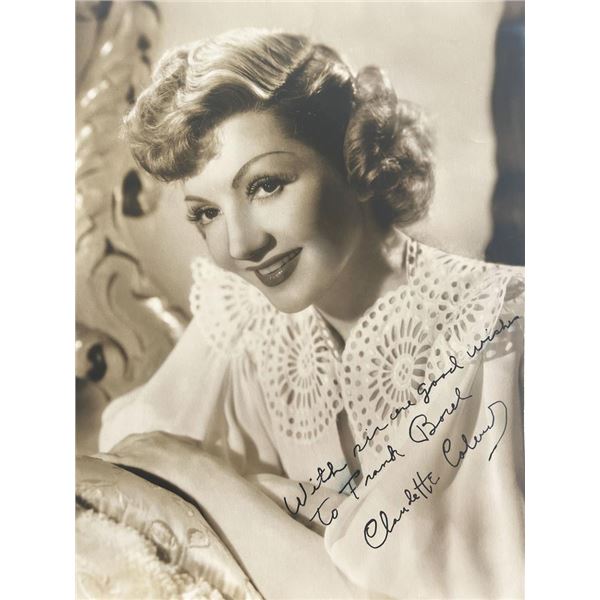 It Happened One Night Claudette Colbert signed photo