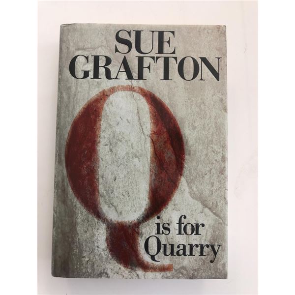 Sue Grafton Q is Quarry signed book
