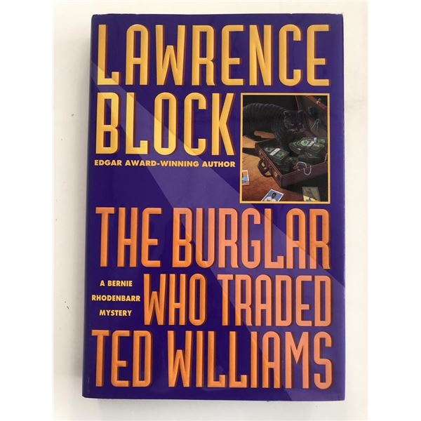 The Burglar Who Traded Ted Williams Lawrence Block signed book