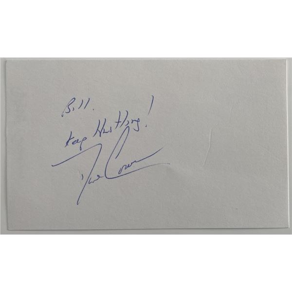 Basketball player Dave Cowens original signature