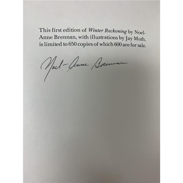 Winter Reckoning signed book
