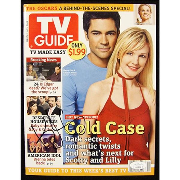 Cold Case Actress Kathryn Morris  Signed TV Guide Magazine JSA Authenticated