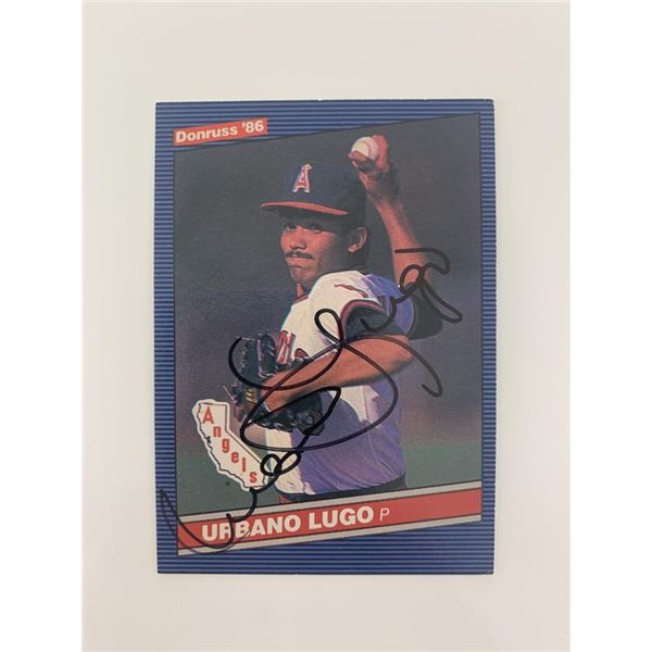 Urbano Lugo signed baseball card