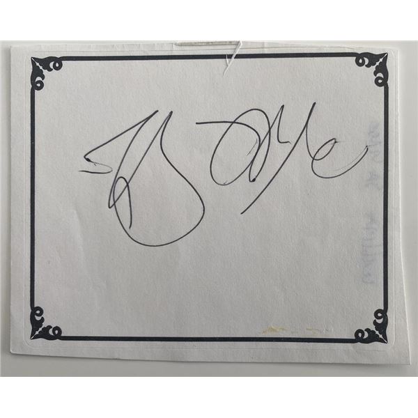 Author William Safire original signature