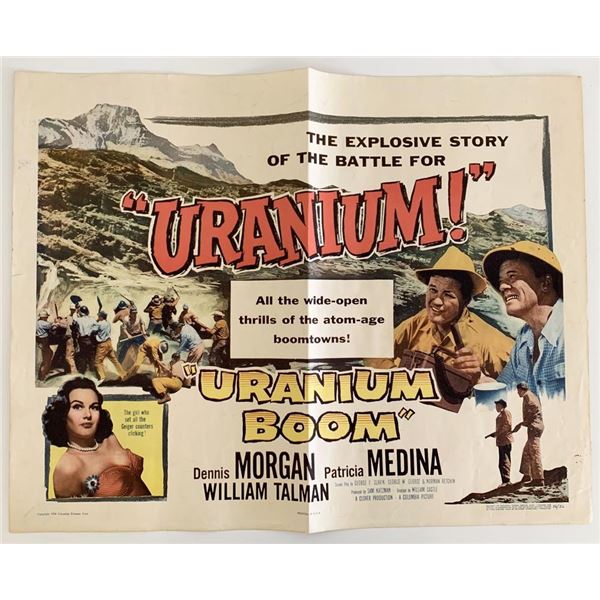 Uranium Boom vintage 1956 movie poster