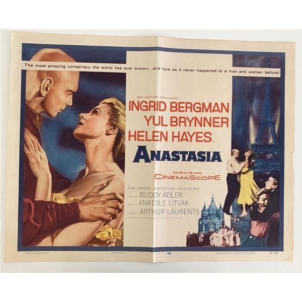 Anastasia vintage 1956 movie poster